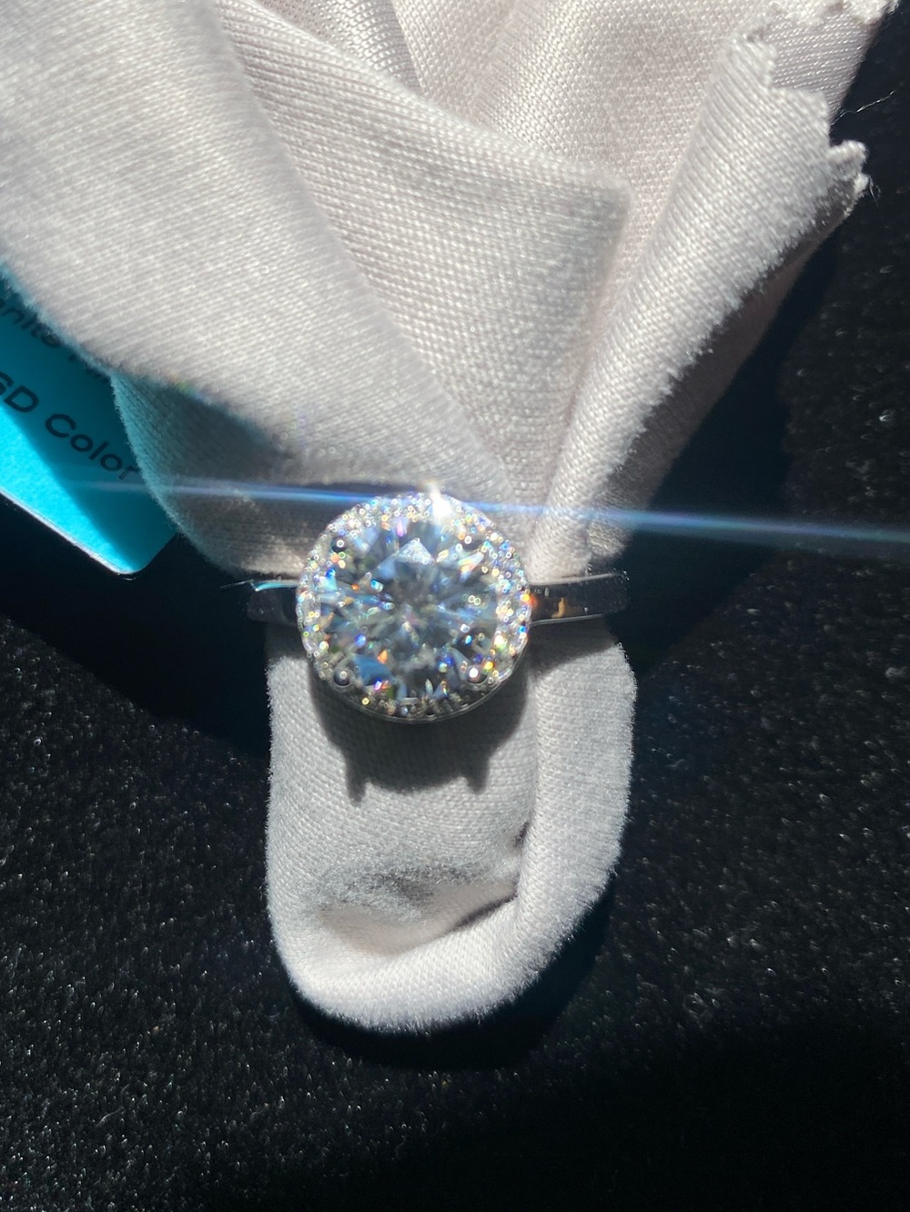 Dazzling Round Halo Ring